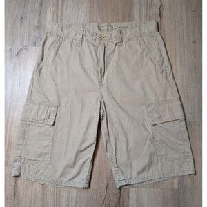Lrg Clothing Equipment Size 34 Cargo Shorts Khaki Beige Cotton Outdoor Casual